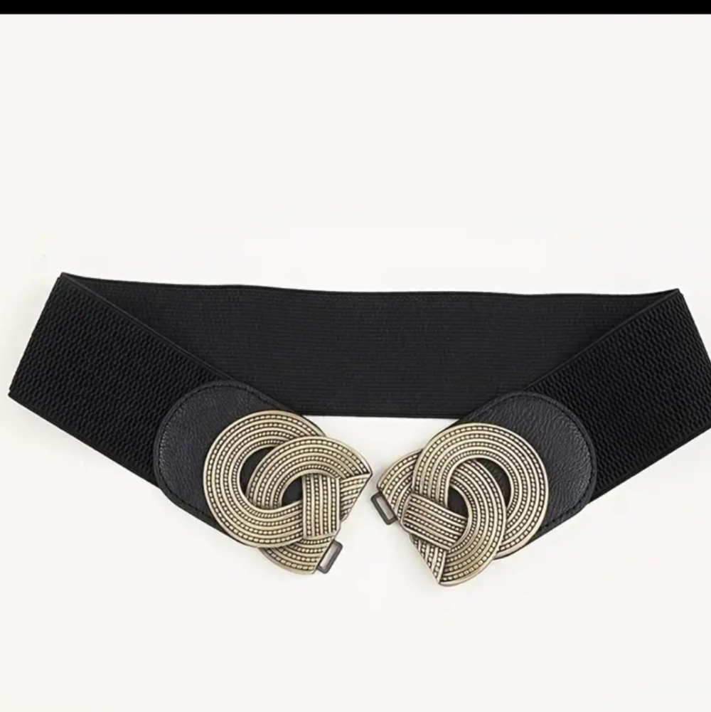 Elastic Metal Belt/ Decorate Wide Belt - Picture 7 of 9